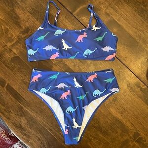 SHEIN Dinosaur print bikini size medium